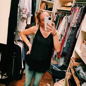 Calypso St. Barth navy tank top